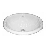 Pileta Baño Bacha De Encastrar Atenas De Roca 48x39x19 Blanc Acabado Brillante Color Blanco