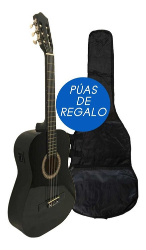 Guitarra Electrocriolla Cg100 Ceq Ecualizador + Funda Color Negro Orientación De La Mano Diestro