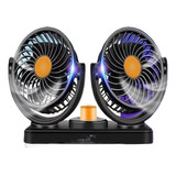 Ventilador De 2 Cabezales De 12 V/24 V Para Automóviles Y Ca