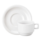 Kit De Xícaras Café Com Pires Porcelana Protel 12 Pç Schmidt