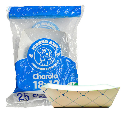 Charola Para Hamburguesa Biodegradable 100 Piezas