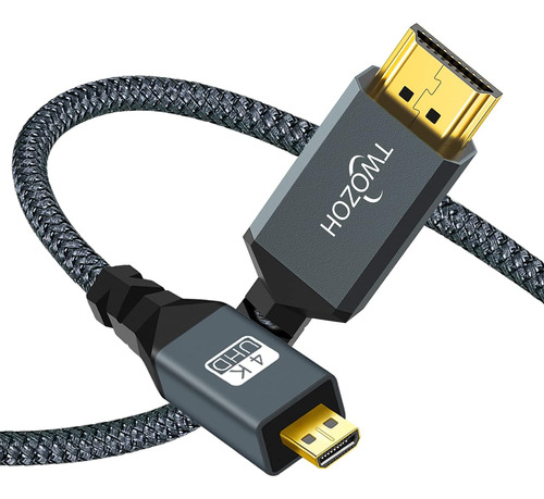 Cable Micro Hdmi A Hdmi Twozoh 4k De 1 Pie, Hdmi Complete Co