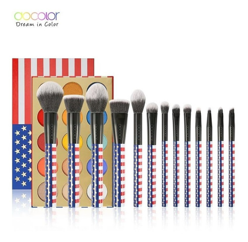 Docolor Set American Brochas+estuche+ Paleta 100% Original 