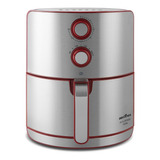 Fritadeira Air Fry Bfr46vi 4,6 Litros 1500w Britânia 220v Cor Vermelho Com Acabamento Inox