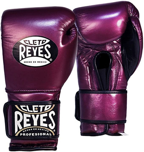 Guantes De Box Cleto Reyes Broche De Contacto Morado 12 Oz