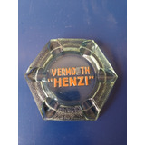 Antiguo Y Raro Cenicero Publicitario Vermouth Henzi