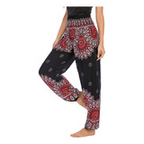 Pantalones De Yoga Con Estampado Hippie Bohemio Pjs Lounge P