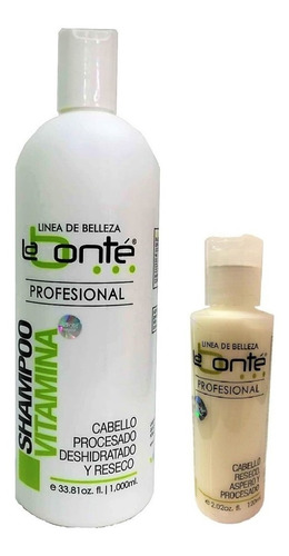 Shampoo Vitaminas 1lt  + Keratina 120ml La Bonté