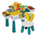 Mesa Para Niños Escritorio Multifuncional Legos Y Silla