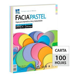 Papel Facia Pastel Mix Carta - Paquete Con 100 Hojas