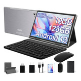 Android 13 Tablet 10 Pulgadas Con 12 Gb Ram 128 Gb Rom 1tb Tf 2 En 1 Tablet Con 5g 2.4 Wifi 2.0 Ghz  Bluetooth 5.0 Batería 8000 Mah 5 Mp 8 Mp Yestel T5