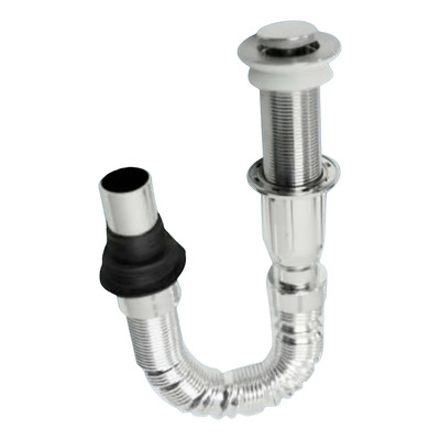 Desagüe Para Lavabo Push Flexible Sin Rebose Lavamanos | Meses sin interés