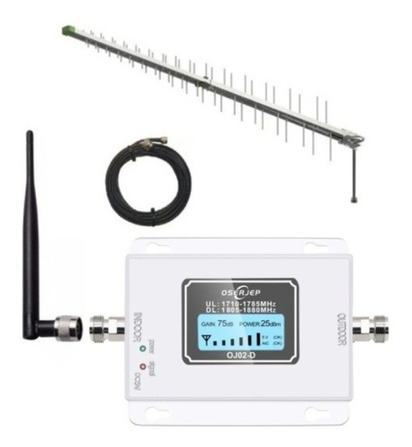 Kit Repetidor De Sinal De Celular 1800 Mhz  4g Lte Completo