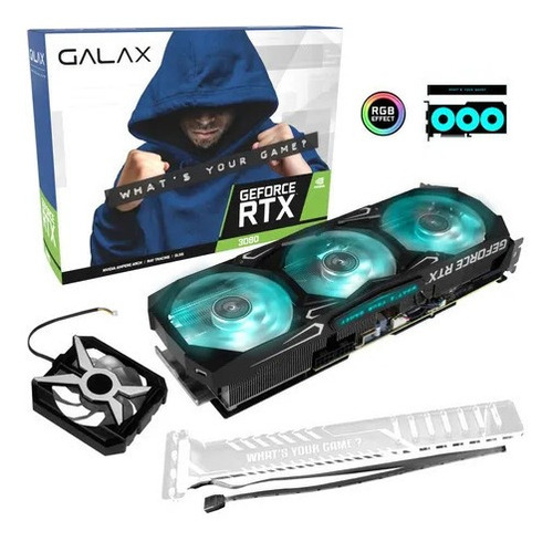 Placa De Vídeo Galax Rtx 3080 Sg 10gb Rgb