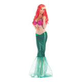 Disfraz De Sirena Talla Small(4-6)para Mujer Halloween