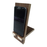 Porta Celular Suporte Para Celular Mesa Mdf Madeirado 15mm