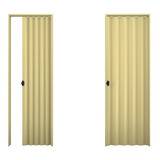 Porta De Pvc Sanfonada Plasbil 80cm X 2,10m - Cor Areia