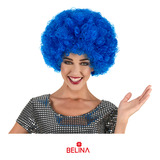 Peluca Afro Azul