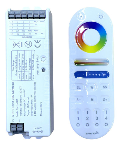 Controlador Touch Rgbw+ww Rgb Rgbw Cct 180w P/ Fita Neon Led