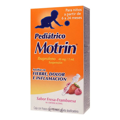 Motrin Suspensión 4 G, 1 Frasco Gotero 15 Ml + Pipeta Dosificadora | MercadoLibre