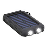 Cargador Portatil Solar Celular 10000mah Powerbank Con Luz