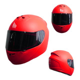 Casco Moto Mt Helmets Alamo Rojo Mate Certificado Dot 