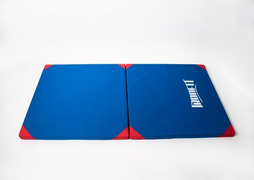 Colchoneta Para Ejercicios Ironfit 200x100x6 Cm Plegable Color Azul