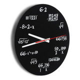 Acrílico Reloj De Pared Diseño Moderno Matemático Casa Ofici