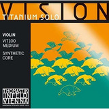 Juego De Cuerdas Para Violín Thomastik Vision Titanium Solo 