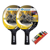 Set 2 Paleta De Ping Pong Donic 500 Sensation 3 Pelotias 3*