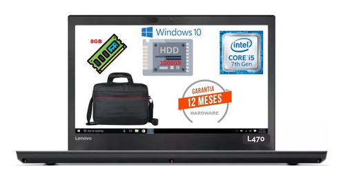 Lenovothinkpad L470 I5-7200u 8gb 1tb Hdd Factura Gara12mes