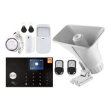 Kit Alarma Casa. 4g Sim Card + Wifi. Sirena Externa.