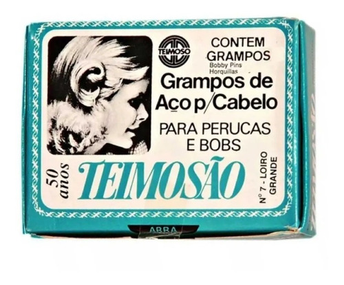 Teimosão Grampos De Aço Para Cabelo Com 100 Unid - Loiro Nº7