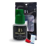 Adhesivo Ib Verde 5ml Para Extensión De Pestañas + Cepillos