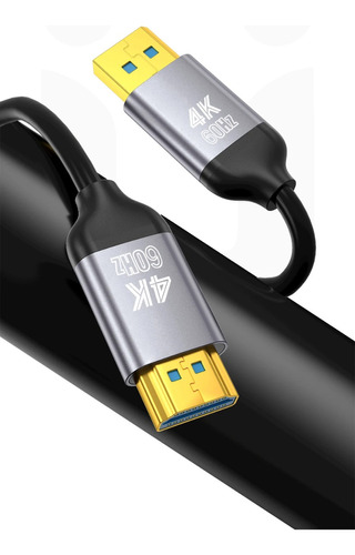 Cabo Conversor Dp Displayport X Hdmi 4k 60hz