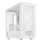 Gabinete Asus A21 Case Micro Atx Cristal Templado Blanco