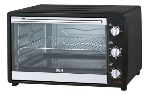 Horno Bgh Electrico De Mesa Negro Mecanico 64 Litros Ref