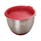 Bowl Acero 18cm Tapa-base Roja Just Home Collection