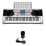 Organo Teclado Musical Mk922 61 Teclas Split Lcd T03 Fuente