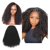 Front Lace Fibra Premium Cacheada Black Beauty 70cm +wig Cap