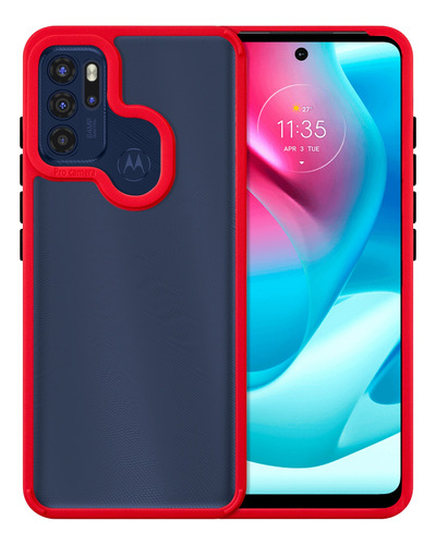  Funda Acrigel Contorno Color Uso Rudo Para Moto G60 / G60s