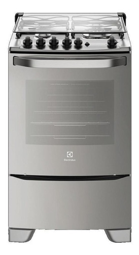 Cocina Electrolux 56cm Inox 56gxq 4h Full Glass/grill/tempo