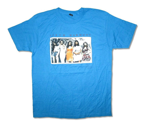 Fifth Harmony Camiseta Vintage Con Foto Azul
