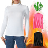 Pack 3 Camiseta Bambu+polar Cuello Mujer Señora.beatle