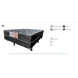 Cama Box Solteiro Conjugada D28 Sl 88x188x42 Cm