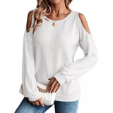 Blusa Sexy Casual Para Mujer Hombros Descubiertos Dama