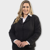 Conjunto Social Blazer E Saia Plus Size