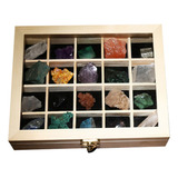 Caja De Muestras Minerales Para Decoración De Peceras, Color