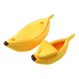 Caminha Banana Pelúcia Macia Gatos Cachorros 90cm Premium