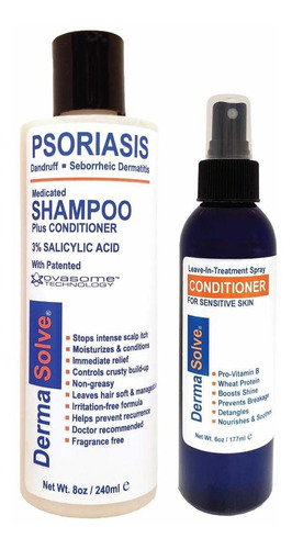 Psoriasis Champú Y Acondicionador De Estilo Sin Enjuague (pa